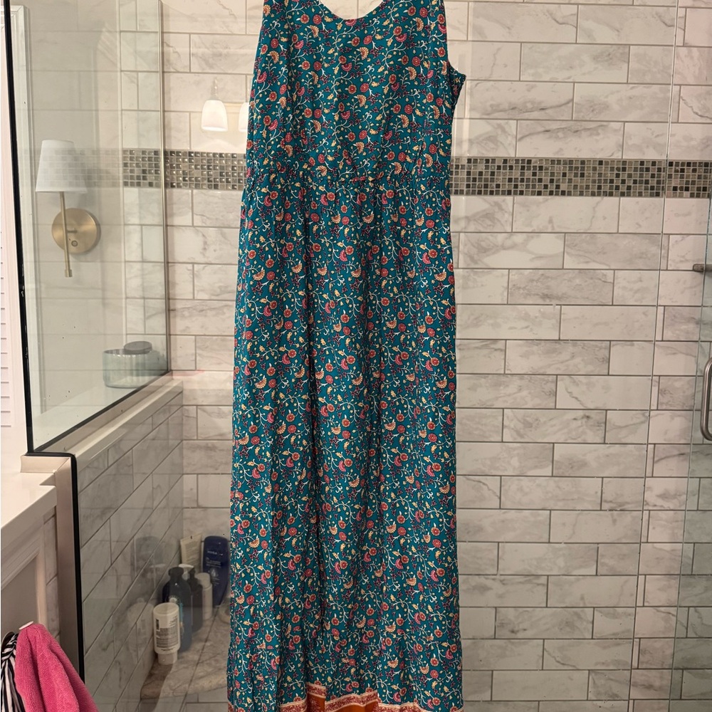 House of Colour Autumn Floral Sleeveless Maxi Dress